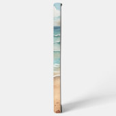 Serene Waterverf Strandgolven - Ocean Vibes Samsung Galaxy Hoesje (Linkerkant)