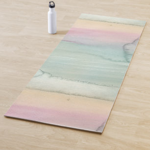 Serene Waterverf Wash Abstracte zonsopgang Yogamat