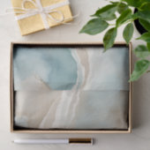 Serene Waterverf Wassen met Sky Blue Tissuepapier (Geschenk)