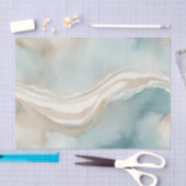 Serene Waterverf Wassen met Sky Blue Tissuepapier (Craft)