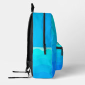 Serene Waterverf Wave Artistic Ocean-Inspired Bedrukte Rugzak (Links)