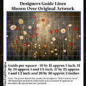 Serene weidebloemen bij nacht S4 ontkoppeling Tissuepapier