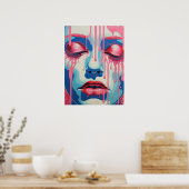 Serene Whispers: De dualiteit van kleur Poster (Keuken)