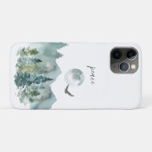 Serene White Mountain Landschap Vrede Case-Mate iPhone Case (Achterkant (horizontaal))