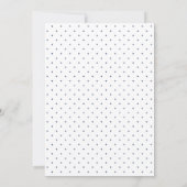 Serene White Script Doop Foto Ontwerp Kaart (Achterkant)