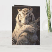 Serene White Tiger Card – Comfort & Reflection Kaart (Achterkant)