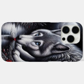 Serene White Wolf Scene Case-Mate iPhone Case (Achterkant (horizontaal))