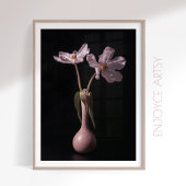 Serene wilde tulp stilleven muurkunst print