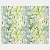 Serene Wildflower   Fleece Deken (Voorkant (Horizontaal))