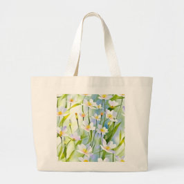 Serene Wildflower   Grote Tote Bag