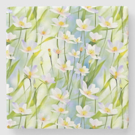 Serene Wildflower   Stenen Onderzetter