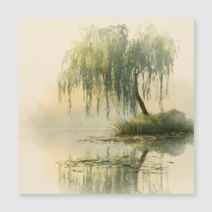 Serene Wilgenboom Reflectie Natuur Kunst (1)