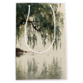Serene Wilgenboom Reflectie Natuur Kunst (11) Medium Cadeauzakje (Voorkant)