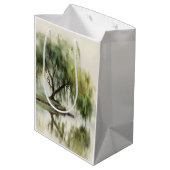 Serene Wilgenboom Reflectie Natuur Kunst (12) Medium Cadeauzakje (Achterkant Gekanteld)