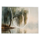 Serene Wilgenboom Reflectie Natuur Kunst (13) Groot Cadeauzakje (Achterkant)