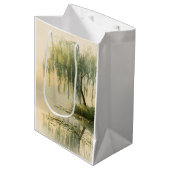 Serene Wilgenboom Reflectie Natuur Kunst (1) Medium Cadeauzakje (Voorkant Gekanteld)