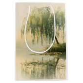 Serene Wilgenboom Reflectie Natuur Kunst (1) Medium Cadeauzakje (Voorkant)
