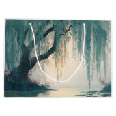 Serene Wilgenboom Reflectie Natuur Kunst (3) Groot Cadeauzakje (Achterkant)