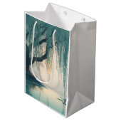 Serene Wilgenboom Reflectie Natuur Kunst (3) Medium Cadeauzakje (Voorkant Gekanteld)