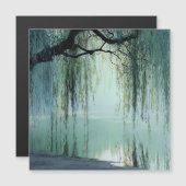 Serene Wilgenboom Reflectie Natuur Kunst (4) (Voorkant / Achterkant)