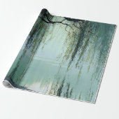 Serene Wilgenboom Reflectie Natuur Kunst (4) Cadeaupapier (Uitgerold)