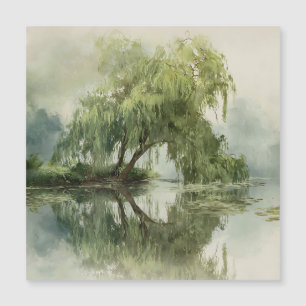Serene Wilgenboom Reflectie Natuur Kunst (5)