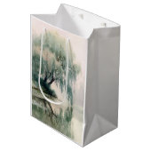 Serene Wilgenboom Reflectie Natuur Kunst (7) Medium Cadeauzakje (Voorkant Gekanteld)