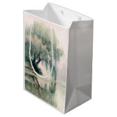 Serene Wilgenboom Reflectie Natuur Kunst (7) Medium Cadeauzakje (Achterkant Gekanteld)