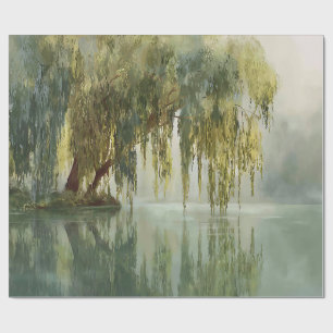 Serene Wilgenboom Reflectie Natuur Kunst (8) Cadeaupapier