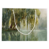 Serene Wilgenboom Reflectie Natuur Kunst (8) Groot Cadeauzakje (Achterkant)