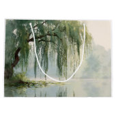 Serene Wilgenboom Reflectie Natuur Kunst (9) Groot Cadeauzakje (Achterkant)