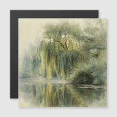 Serene Willow Tree Reflection Nature Art (10) (Voorkant / Achterkant)