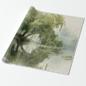 Serene Willow Tree Reflection Nature Art (5) Cadeaupapier (Uitgerold)