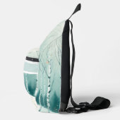 Serene Winter Birch Forest Sling Bag (Rechts)