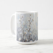 Serene Winter Blossoms Abstract Coffee Mug  Koffiemok (Voorkant links)