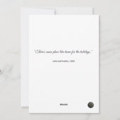 Serene Winter Landscape Snow-draped Trees Feestdagenkaart (Achterkant)