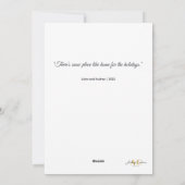 Serene Winter Landscape Snow-draped Trees Feestdagenkaart (Achterkant)