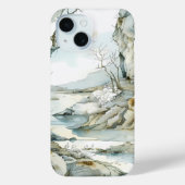 Serene Winter Landschap Telefoonhoes Case-Mate iPhone Case (Achterkant)