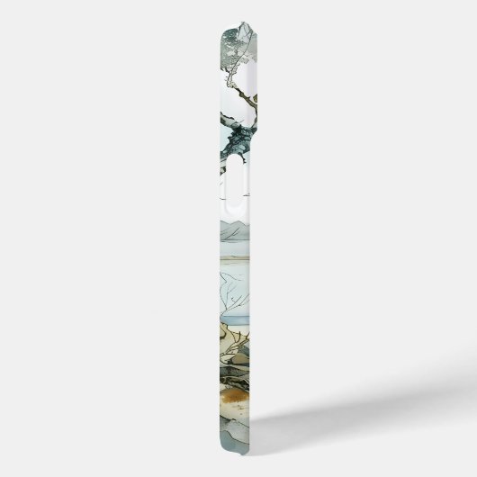 Serene Winter Landschap Telefoonhoes Case-Mate iPhone Case (Achterkant / Rechts)