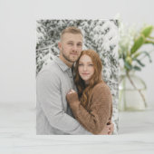 Serene Winter Photo Kaart (Staand voorkant)