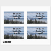 Serene Winter Scenery Rechthoekige Sticker (Vel)