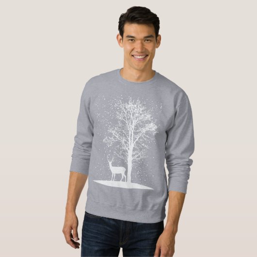 Serene Winter Silhouette Trui (Voorkant volledig)