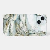 Serene Winterlandschap Hoestelletje iPhone 15 Case (Achterkant horizontaal)