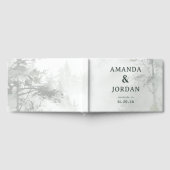 Serene witte aquarel bomen gastenboek (Volledig)