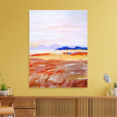 Serene Woestijn Horizon Canvas Afdruk (Insitu (Woonkamer))