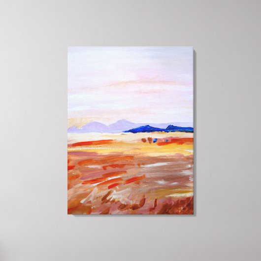 Serene Woestijn Horizon Canvas Afdruk (Voorkant)