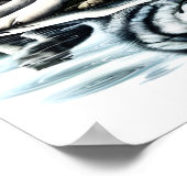 Serene Wolf Familie Oase in Idyllische Natuur 20x1 Poster (Hoek)