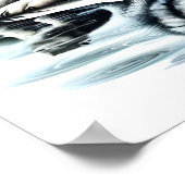 Serene Wolf Familie Oase in Idyllische Natuur 24x1 Poster (Hoek)