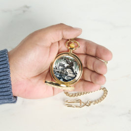 Serene Wolf Familie Oase in Idyllische Natuur Horloge