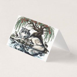 Serene Wolf Familie Oase in Idyllische Natuur Kaart